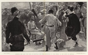 Crossing the Line, the Duke of Cornwall and York submitting to the Ordeal at the Court of Neptune by William Hatherell