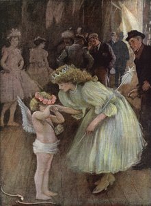 Cupid in Distress - A Good Fairy by William Hatherell