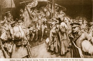 Scenes of Poignant Joy and Pathos Enacted at the Great Railway Stations of London by William Hatherell