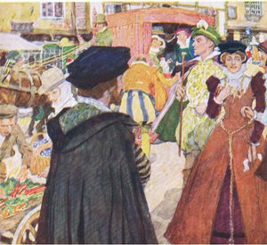 Shakespeare Notes the Foolish Fashions of the Fops on Ludgate Hill, from My Magazine