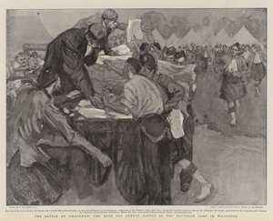 The Battle of Omdurman, the Rush for Sunday Papers in the Southern Camp in Wiltshire by William Hatherell