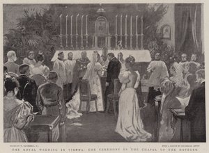 The Royal Wedding in Vienna, the Ceremonial in the Chapel of the Hofburg by William Hatherell
