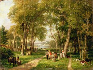 Walnut Gathering in Petersham, Near Richmond Bridge