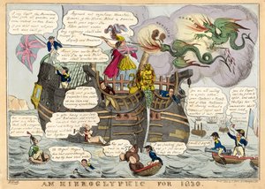 An Hieroglyphic for 1830, pub. 1830 by William Heath