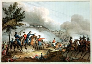 Battle of Salamanca, 22nd July 1812, etched by J. Clarke, coloured by M. Dubourg