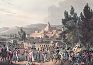 Battle of Vittoria, 1813, Bringing in the Prisoners by William Heath
