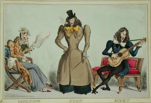 Morning, Noon and Night, published by Thomas McLean by William Heath
