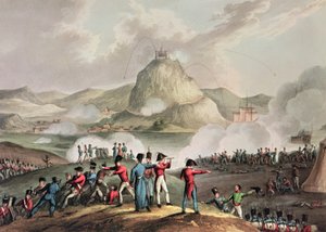 Siege of San Sebastian, July 1813, engraved by Thomas Sutherland by William Heath