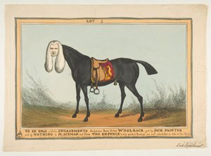 To Be Sold With All His Engagements-The Famous Race Horse Woolsack by William Heath