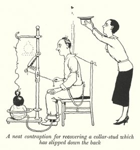 A Neat Contraption for Recovering a Collar-Stud Which Has Slipped Down the Back by William Heath Robinson