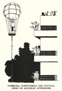 Communal Eurhythmics and Physical Jerks on Saturday Afternoons by William Heath Robinson