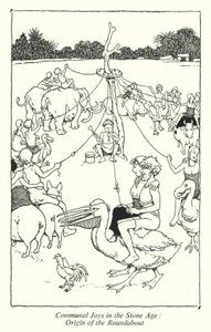 Communal Joys in the Stone Age, Origin of the Roundabout by William Heath Robinson