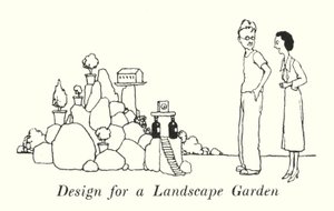 Design for a Landscape Garden by William Heath Robinson