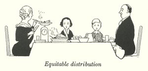 Equitable distribution by William Heath Robinson