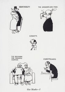 Gas Masks - I by William Heath Robinson