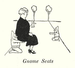 Gnome Seats by William Heath Robinson