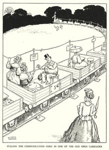 Illustration for Railway Ribaldry by W Heath Robinson by William Heath Robinson
