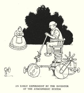 Illustration for Railway Ribaldry by W Heath Robinson by William Heath Robinson