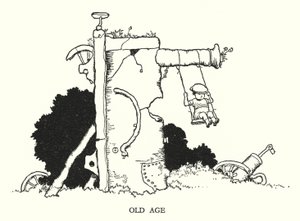 Illustration for Railway Ribaldry by W Heath Robinson by William Heath Robinson