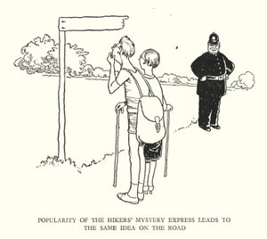 Illustration for Railway Ribaldry by William Heath Robinson