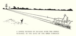 Illustration for Railway Ribaldry by W Heath Robinson by William Heath Robinson