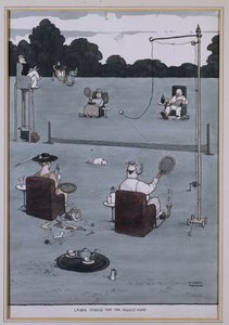 Lawn Tennis for the Middle Aged by William Heath Robinson