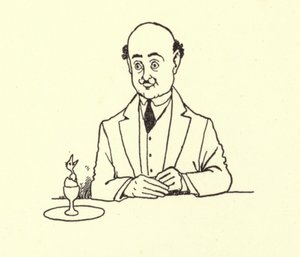 Man Surprised by Bird in His Morning Egg by William Heath Robinson