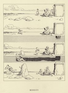 Modesty by William Heath Robinson