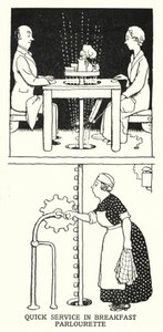 Quick Service in Breakfast Parlourette by William Heath Robinson