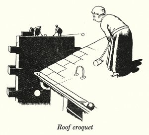 Roof Croquet by William Heath Robinson