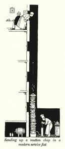 Sending Up a Mutton Chop in a Modern Service Flat by William Heath Robinson