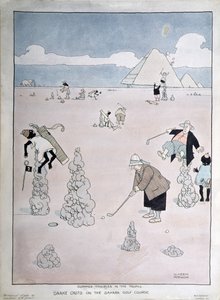 Summer Troubles in the Tropics - Snake Casts on the Sahara Golf Course by William Heath Robinson