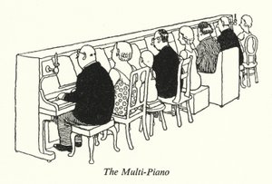 The Multi-Piano by William Heath Robinson