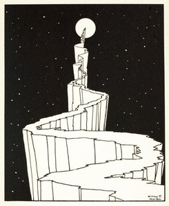 The Path to the Moon, from A Book of Images, pub. 1898 by William Heath Robinson