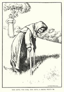The devil was sick, the devil a monk would be by William Heath Robinson