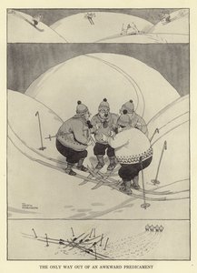The only way out of an Awkward Predicament by William Heath Robinson
