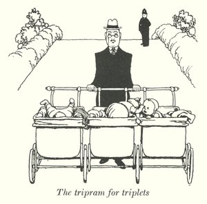 The tripram for triplets by William Heath Robinson