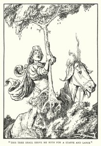 This Tree Shall Serve Me Both for a Staff and Lance by William Heath Robinson