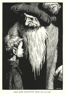 Thus Grew Pantagruel from Day to Day by William Heath Robinson