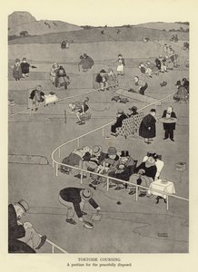Tortoise Coursing, a Pastime for the Peacefully Disposed by William Heath Robinson