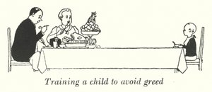 Training a Child to Avoid Greed by William Heath Robinson