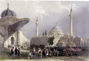 The Mosque of Bajazet with the Seraskier