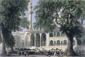 Yeni Djami, or Mosque of the Sultana Valide, Istanbul, engraved by J.C. Varrall