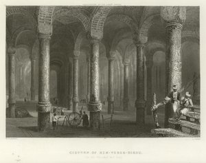 Cistern of Philoxenos, Constantinople by William Henry Bartlett