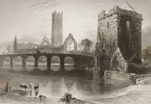 Clare Abbey, County Clare, Ireland, from 