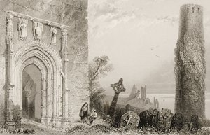 Doorway to a Temple, Clonmacnois, County Offaly, Ireland, from 