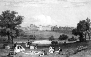 Hallingbury Place, Essex, engraved by Henry Wallis