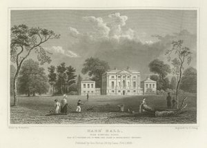 Hare Hall, near Romford, Essex, Seat of J Western, Esquire by William Henry Bartlett