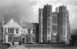 Layer Marney Tower, Essex, engraved by Henry Wallis, 1832