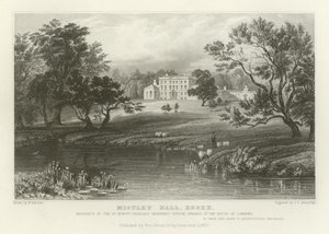 Mistley Hall, Essex, Residence of the Right Honourable Charles Manners Sutton, Speaker of the House of Commons by William Henry Bartlett
